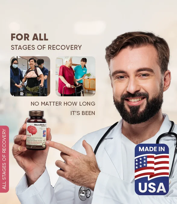 NeuroReBorn™ Clinical Ultra — premium neurovascular recovery support for stroke survivors. 6-Bottle plan Best Value USD 450 · Free US delivery.